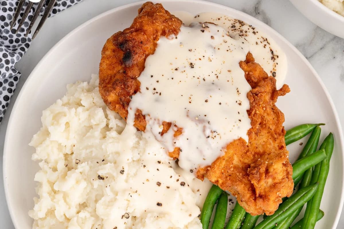 A plater of Chicken Fried Chicken.