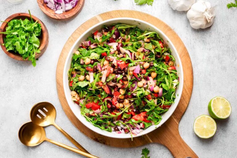 A bowl of Vegan Three Bean Salad.
