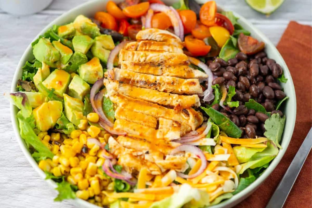 A bowl of Southwestern Cobb Salad.