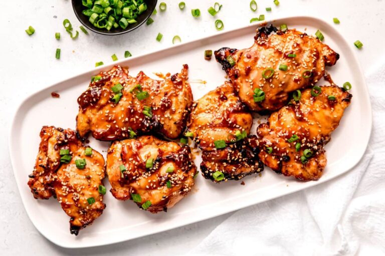 A plate of Grilled Teriyaki Chicken.