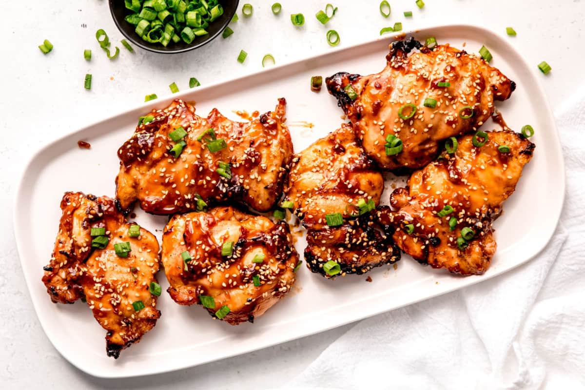 A plate of Grilled Teriyaki Chicken.