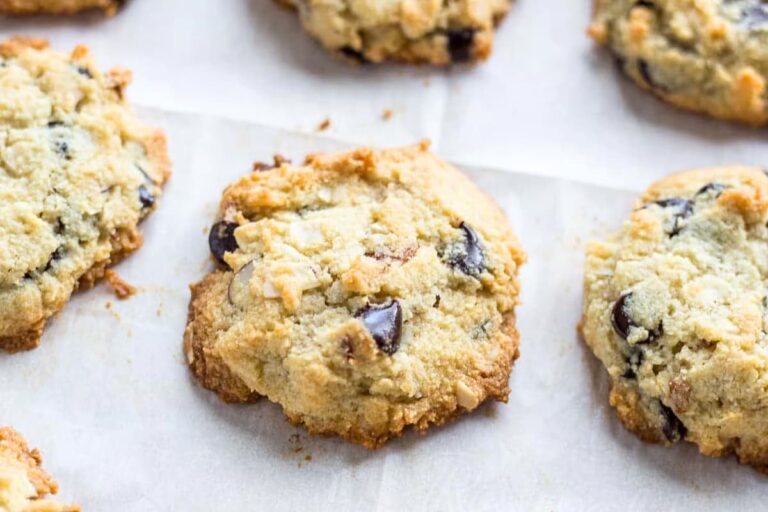 A tray of Almond Joy Cookies.