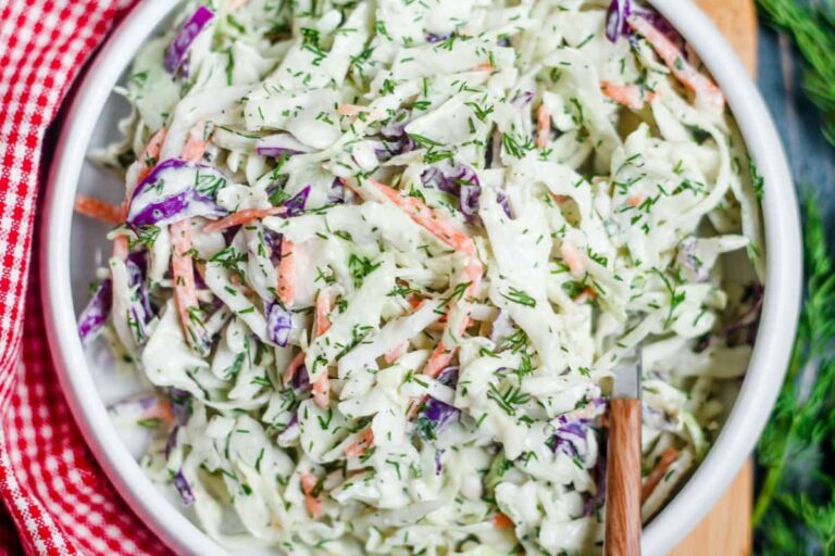 A dish of Ranch Slaw.