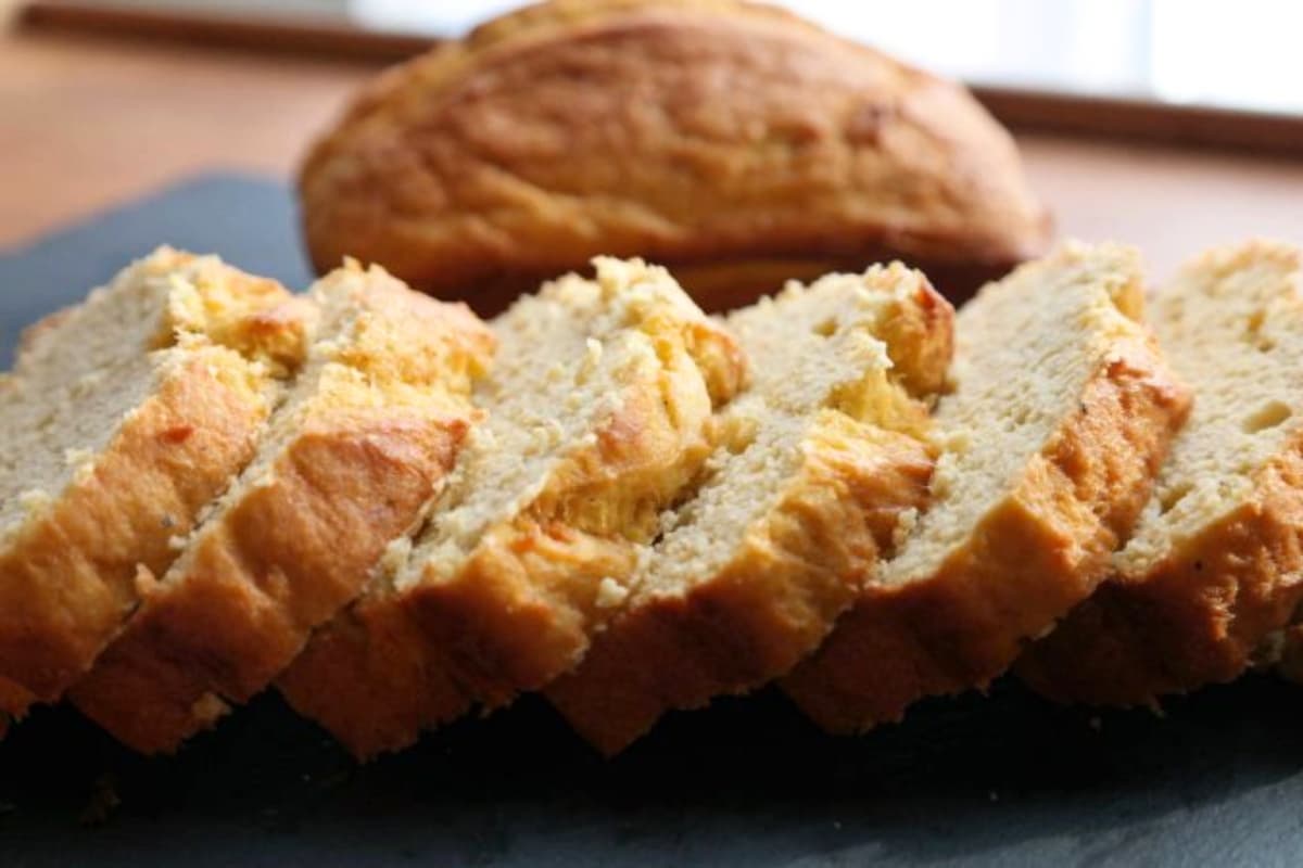 A dish of High Protein Chicken Bread.