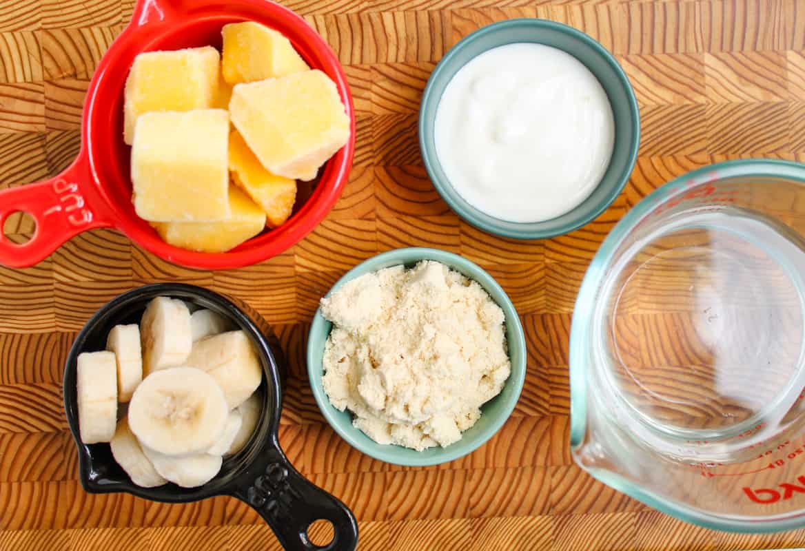 Ingredients on a counter.