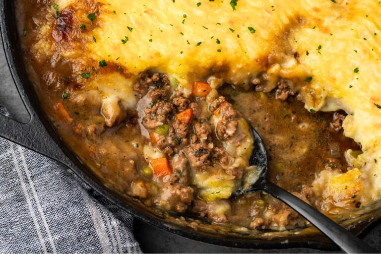 A dish of Skillet Shepherd's Pie.