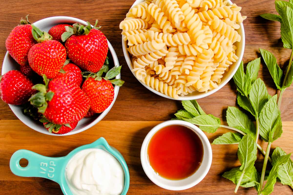 Ingredients on a counter.