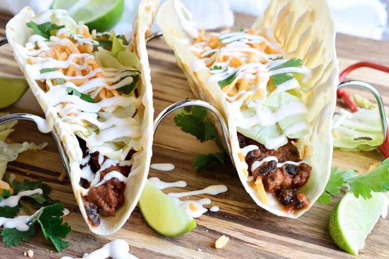 A plate of Chipotle Black Bean Tacos.