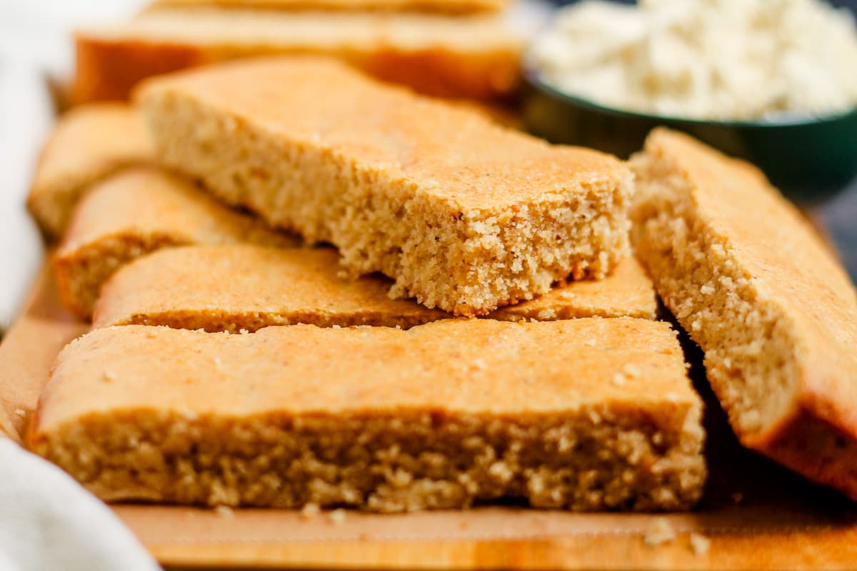 A dish of baked protein bars.