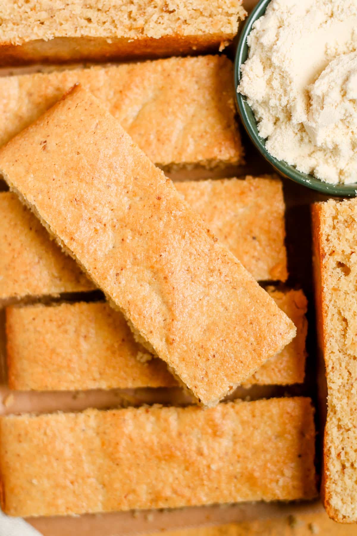 A dish of baked protein bars.