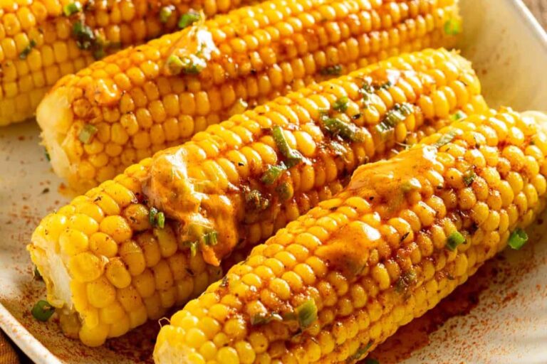 A dish of Cajun Corn on the Cob.
