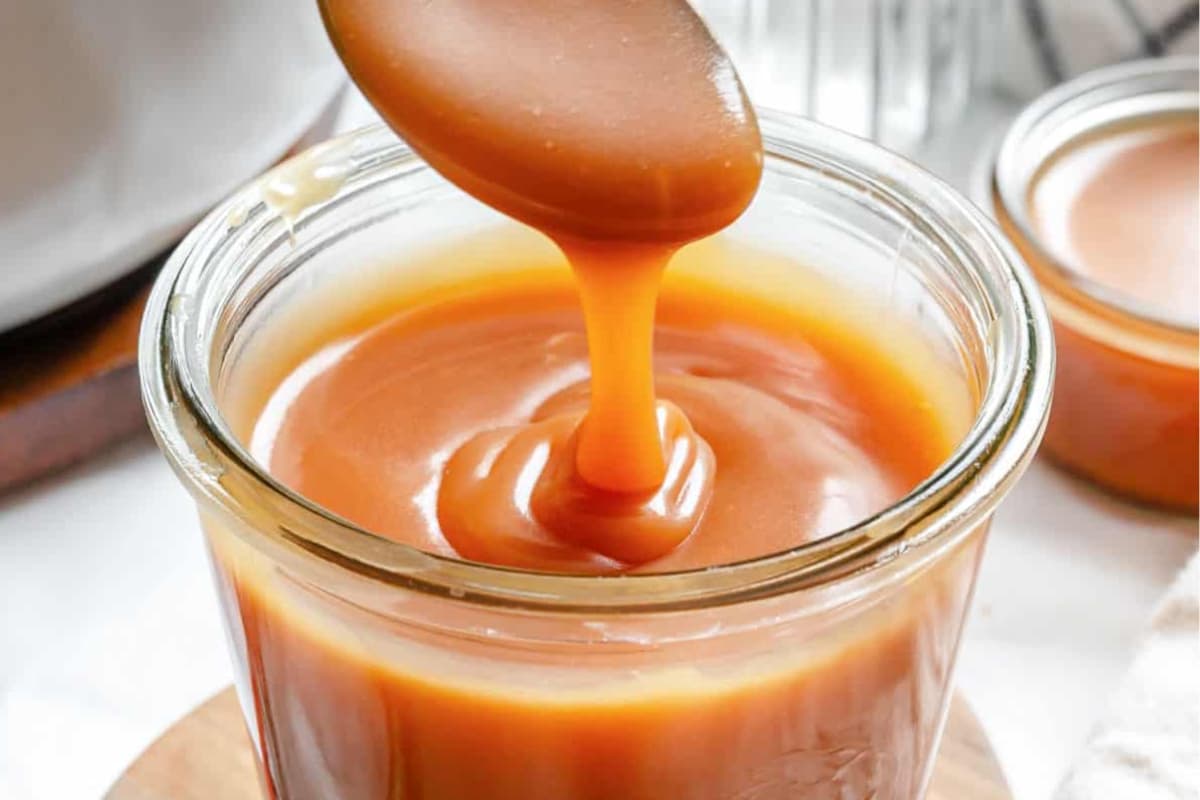 A dish of Caramel Sauce Recipe.