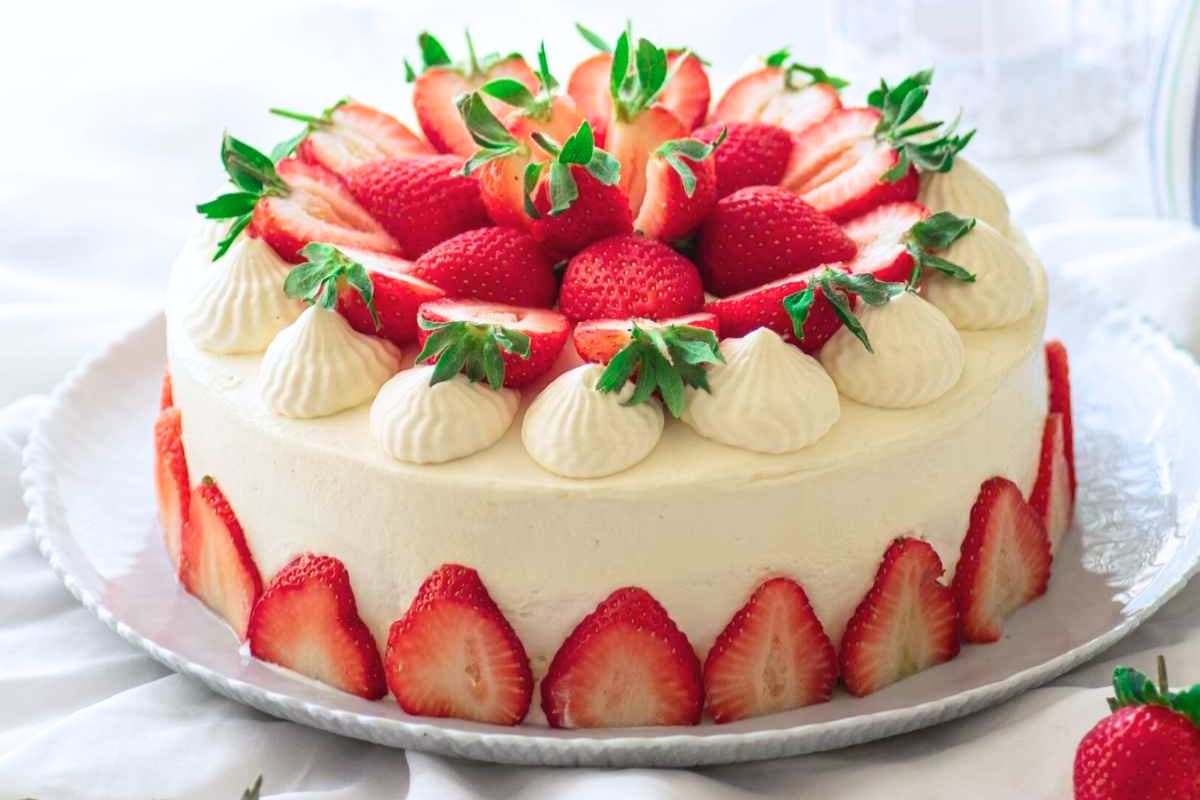 A dish of Japanese Strawberry Shortcake.