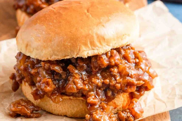A plate of BBQ Sloppy Joes.