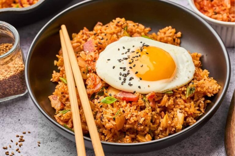 A dish of Kimchi Fried Rice.