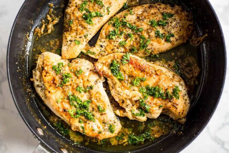 A dish of Garlic Butter Chicken.
