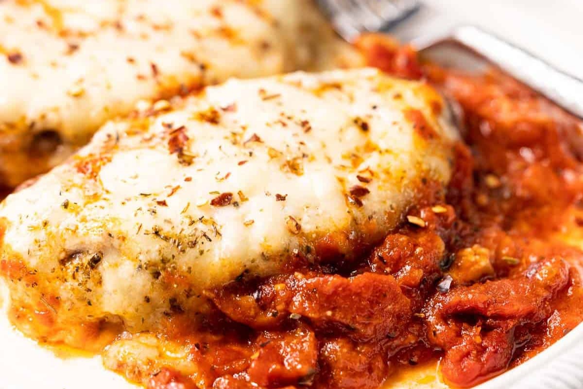 A plate of Stuffed Italian Sausage.