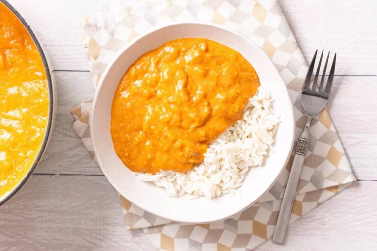 A bowl of Ethiopian Chickpea Stew.