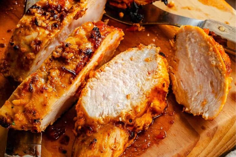 A plate of Grilled Harissa Chicken.