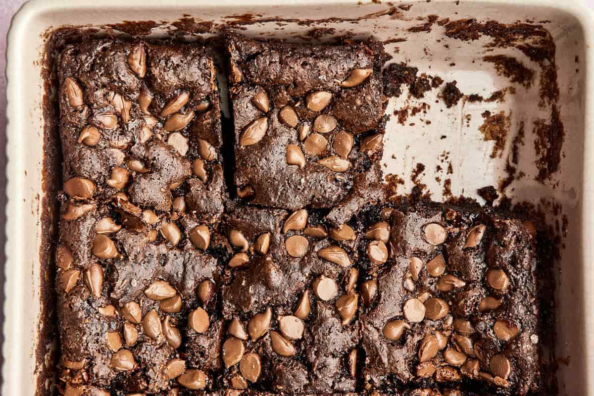 A dish of Chocolate Dump Cake.