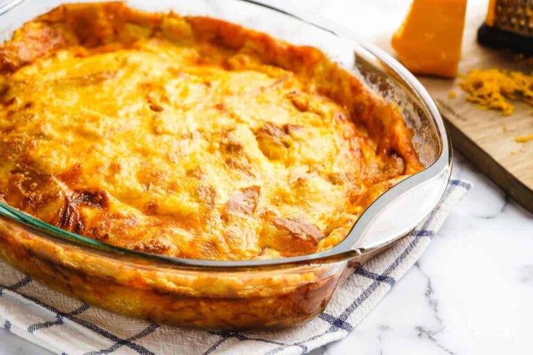 A dish of Cheese Pudding.