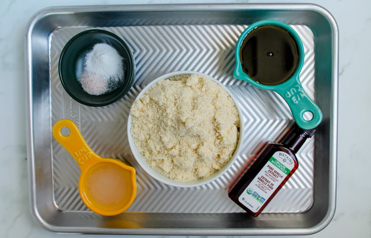 A tray of ingredients.