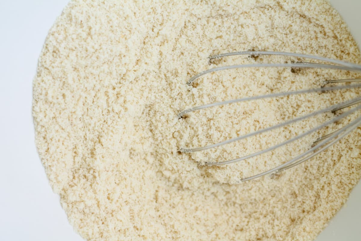 A bowl of dry ingredients.