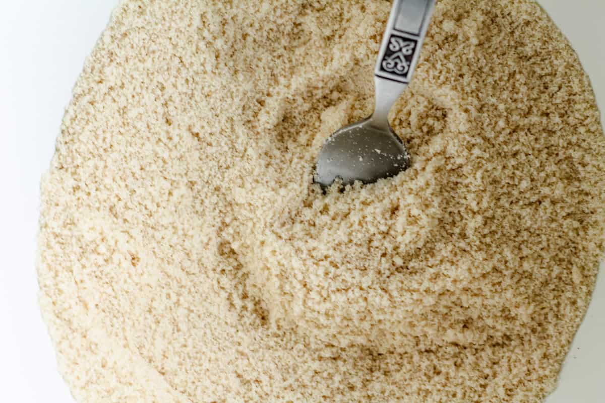 Dry ingredients in a bowl.