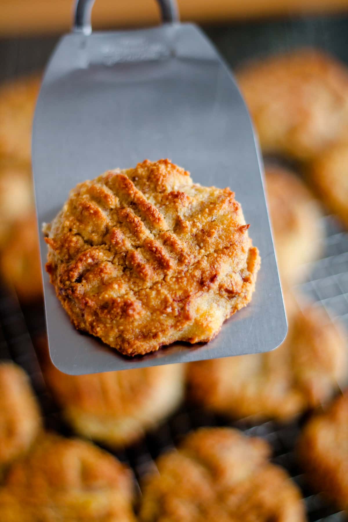 Healthy banana cookies on a plate.