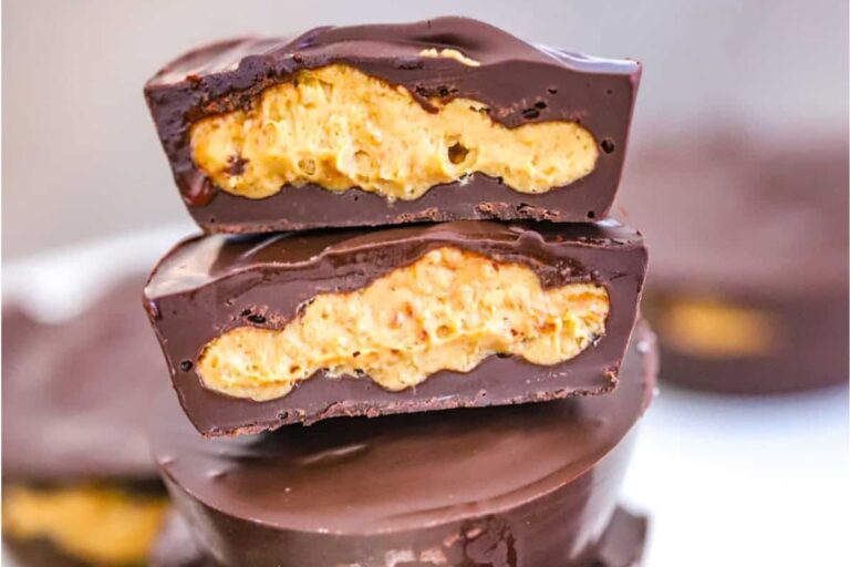 A plate of Peanut Butter Protein Cups.
