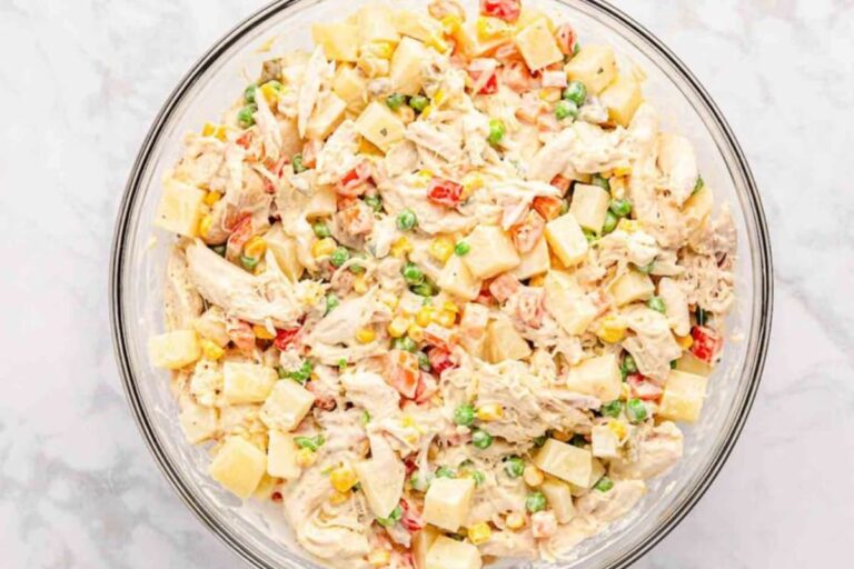 A dish of Mexican Chicken Salad.