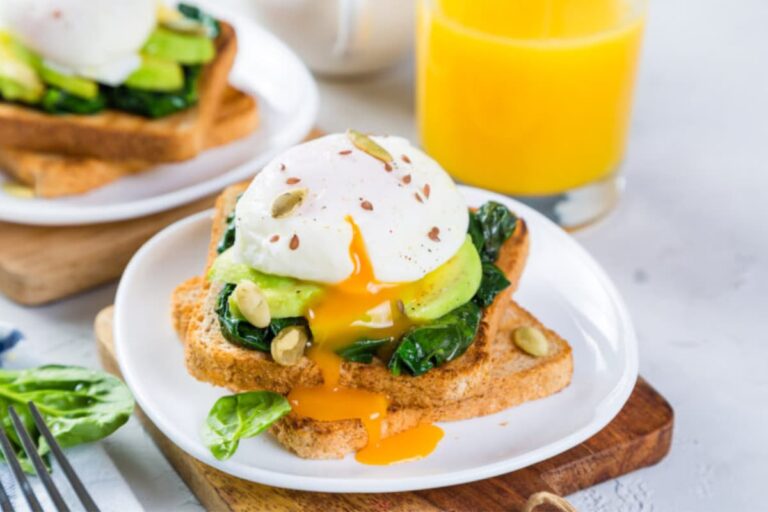 A plate of How to Make Perfect Poached Eggs.