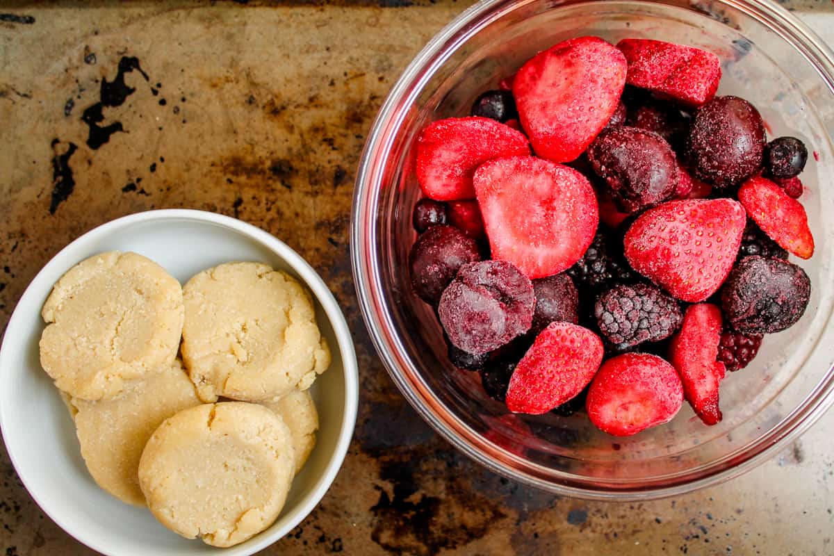 Ingredients on a counter.