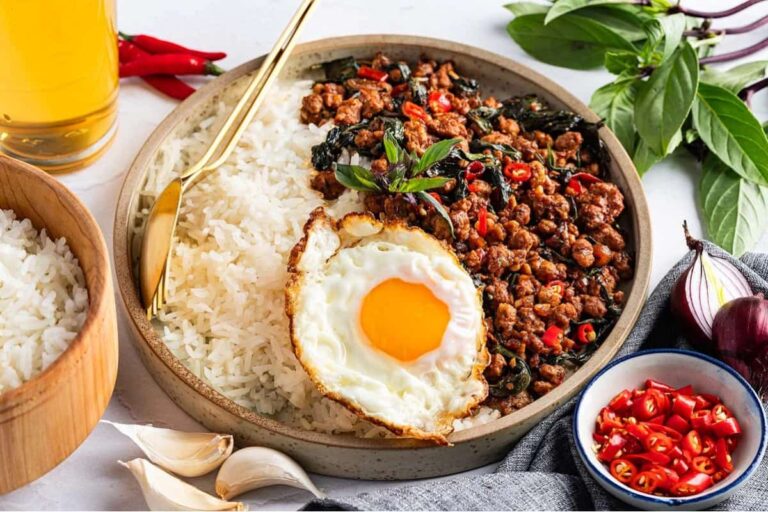 A dish of Thai Basil Pork.