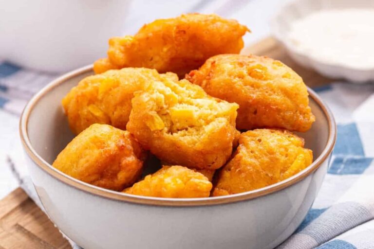 A dish of Corn Nuggets.