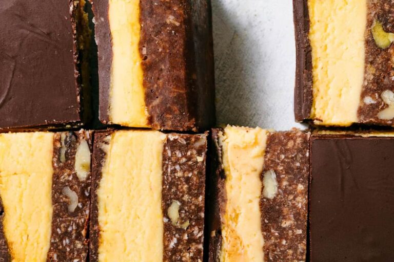 A dish of Classic Nanaimo Bars.