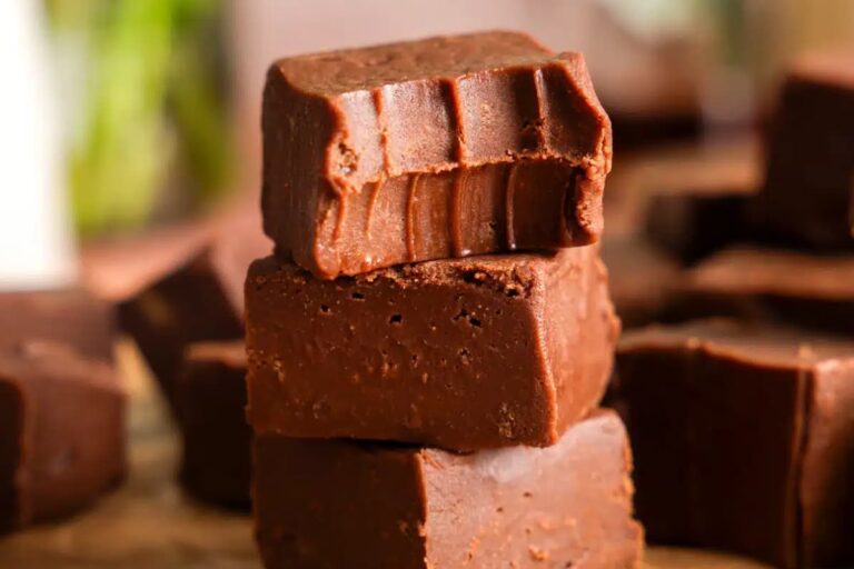 A dish of Healthy Protein Fudge Bar.