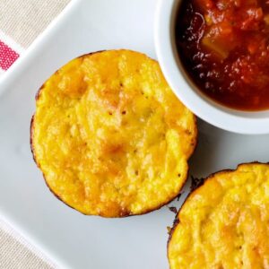 A plate of spaghetti squash egg bites.