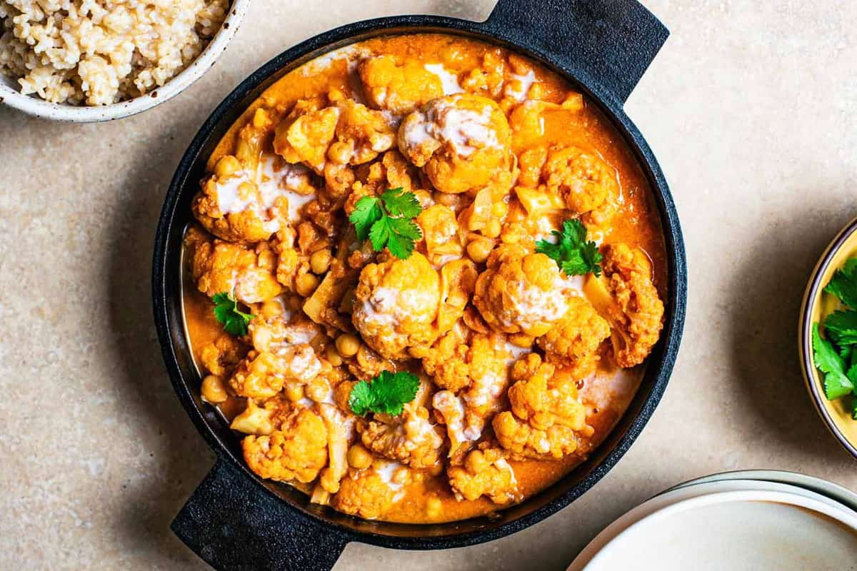 A dish of Cauliflower Tikka Masala.