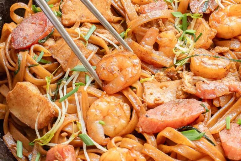 A dish of Char Kway Teow.