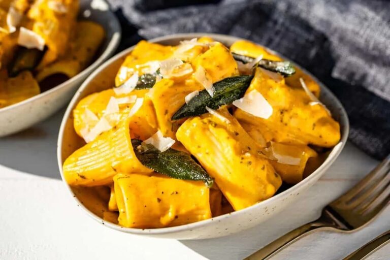 A dish of Pumpkin Pasta Sauce.