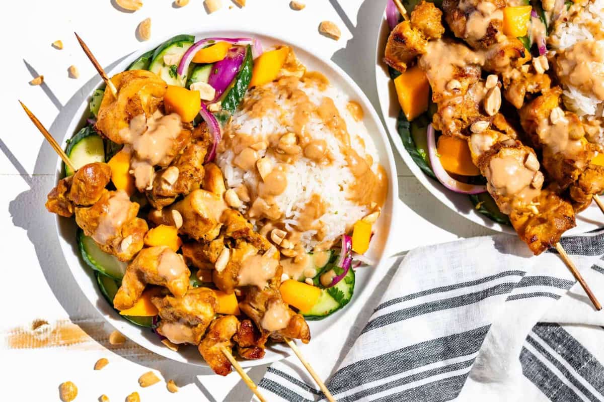 A dish of Grilled Turmeric Chicken.