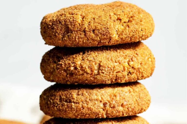 A plate of Almond Flour Sweet Potato Cookies.