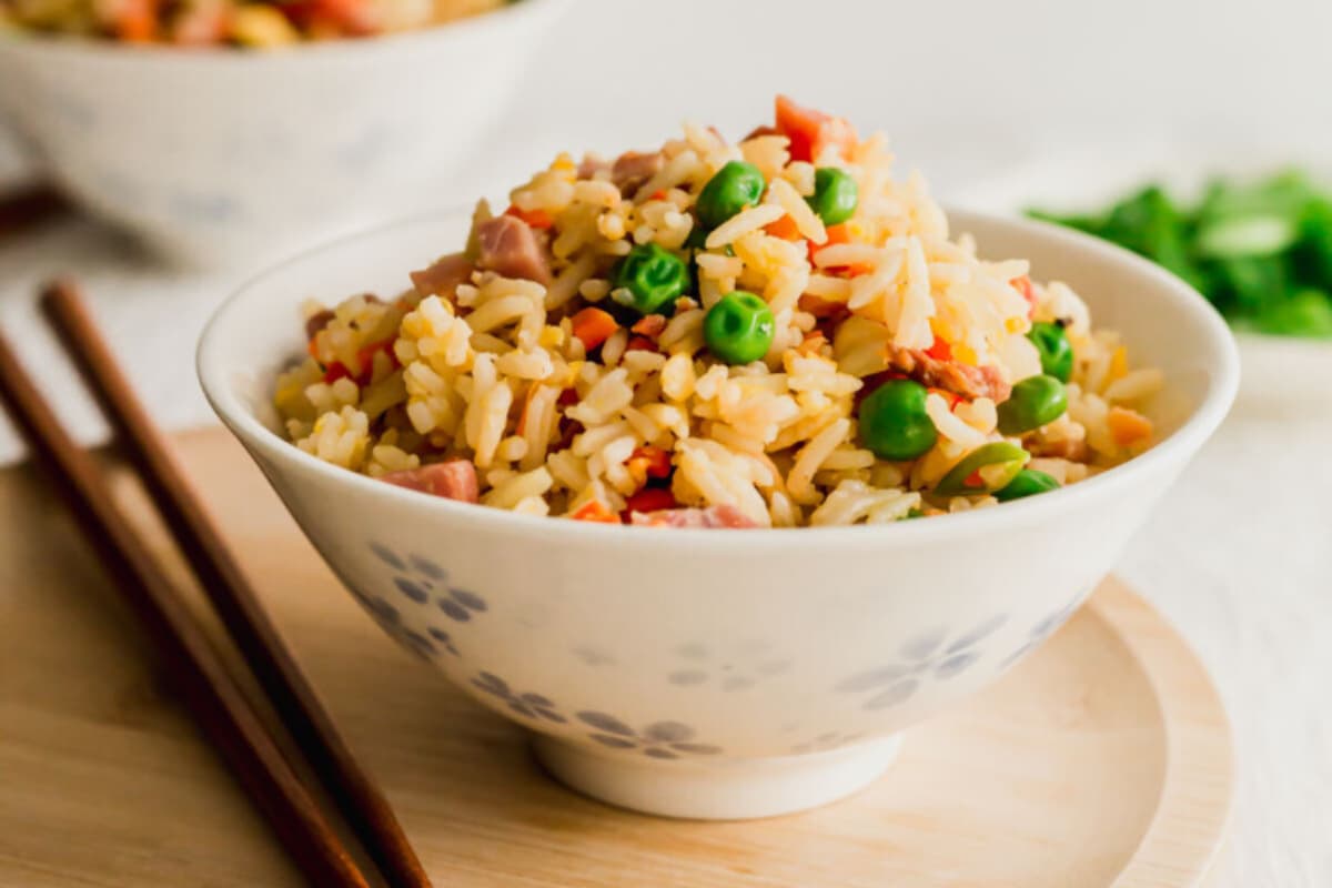 A dish of Chinese Fried Rice.