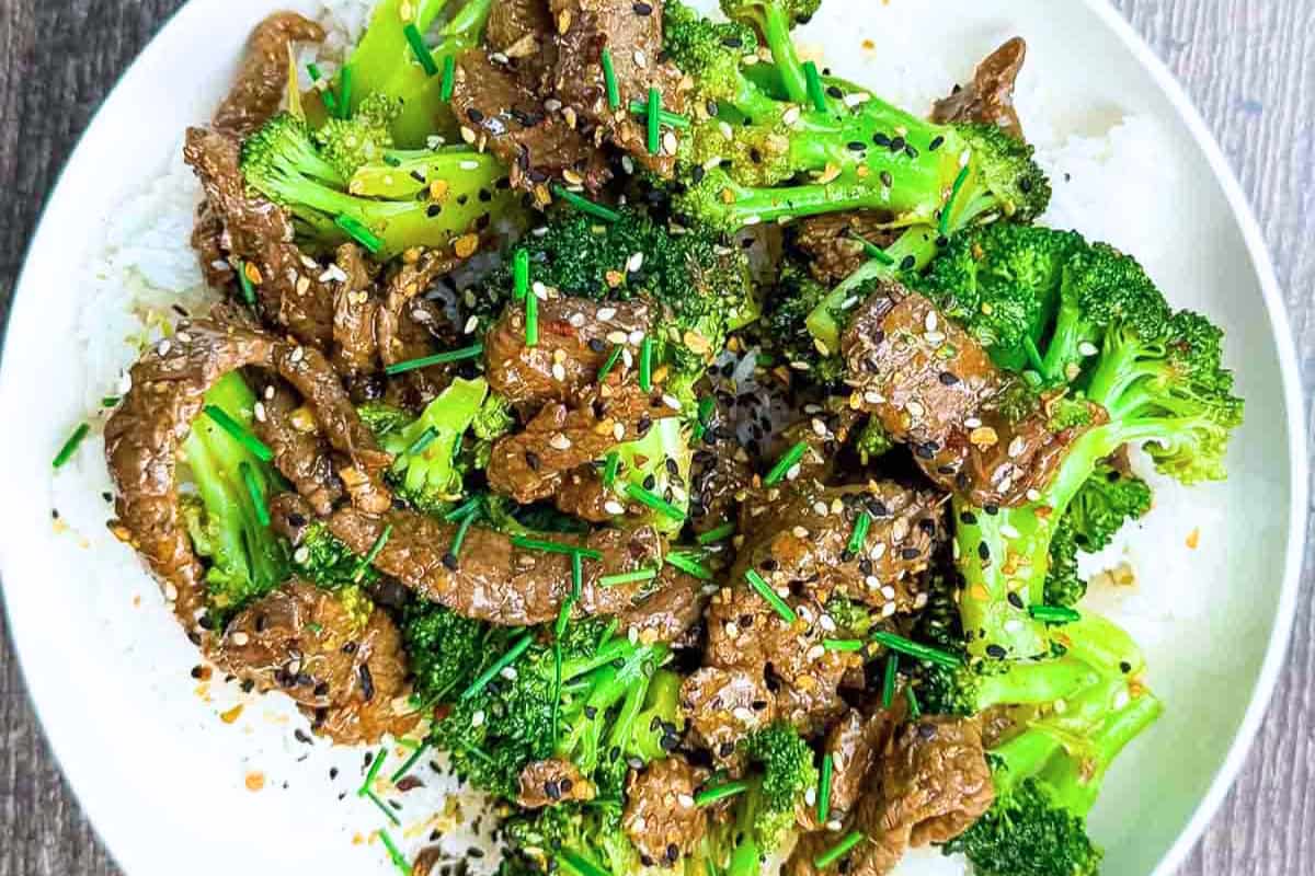 A dish of Panda Express Beef and Broccoli.