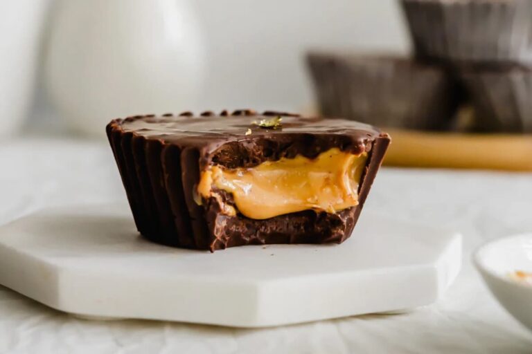 A dish of Creamy Peanut Butter Cups.
