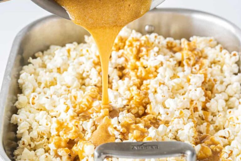 A dish of Caramel Popcorn.