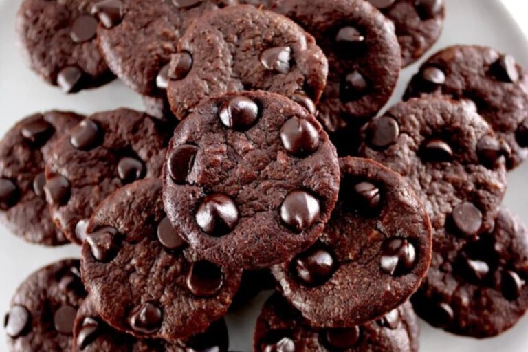 A dish of Low Carb Chocolate Brownie Bites.