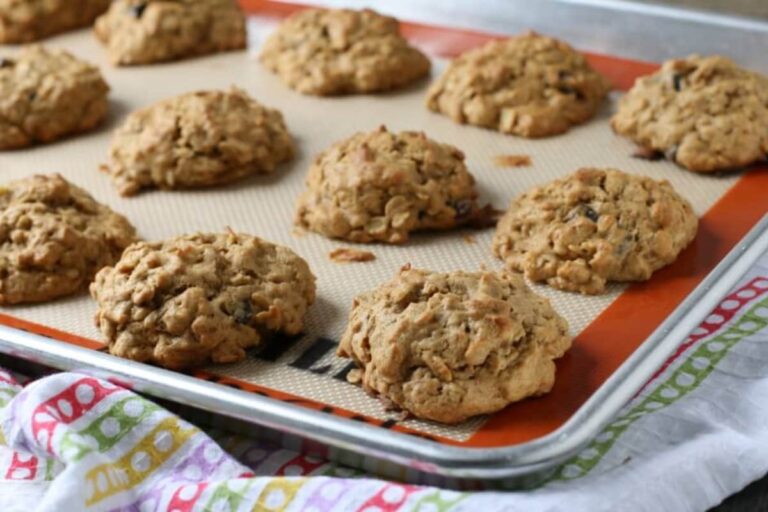 A dish of Banana Coconut Breakfast Cookies.